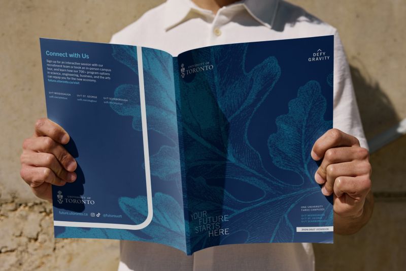 U of T viewbook interior spread